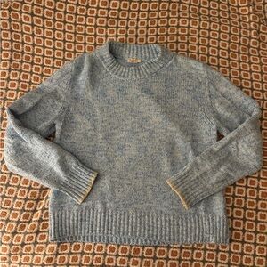 Faherty cuddle sweater in ocean blue